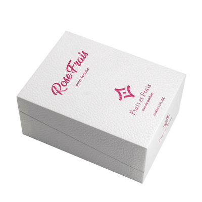 Custom Logo Premium Textured Paper Perfume Bottle Packaging Box With EVA Foam