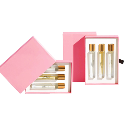 Custom Sleeve And Tray Boxes Cardboard Perfume Sample Tester Packaging Box