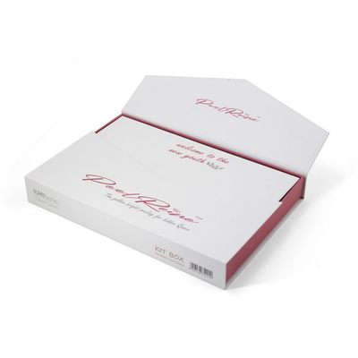 Custom 2 Door Open Empty Beauty Skincare Cosmetic Products Paper Gift Packaging Box