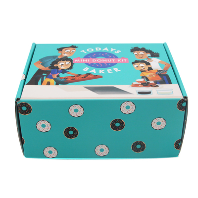 Custom Printing Doughnut Packing Box Donut Paper Box Packaging With Logo