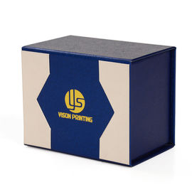 Blue Flat Pack Magnetic Gift Box Custom Printed With Speciality Paper Material
