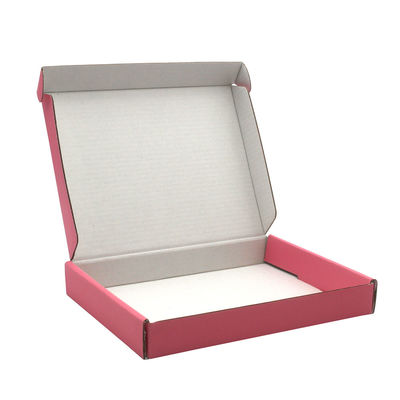 Custom Logo Printing Corrugated Pink Small Custom Mailer Packiging Box