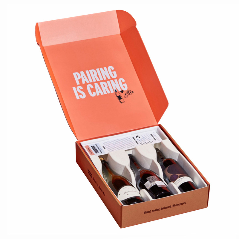 Custom Design Corrugated Wine Bottle Packaging Shipping Mailer Boxes